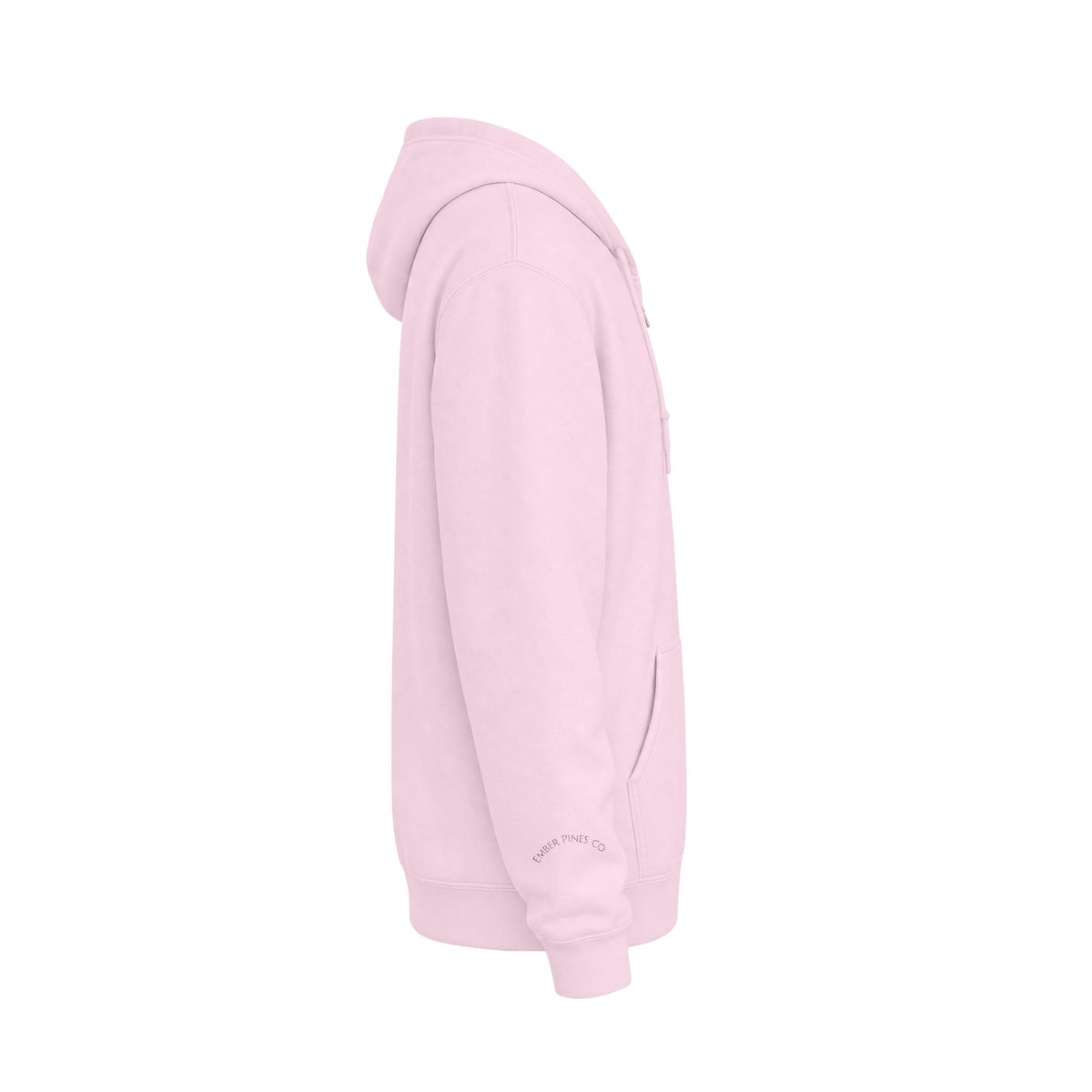 Ember Pines Freak Show Zip Hoodie — Minimal Small Chest Graphic Hooded Sweatshirt