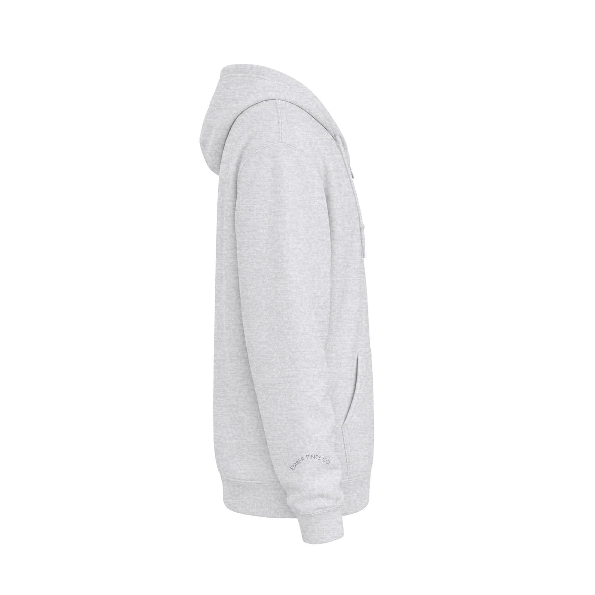 Ember Pines Freak Show Zip Hoodie — Minimal Small Chest Graphic Hooded Sweatshirt